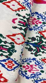 birlik1952 şile bezi buldan fabric naturel whosale kumaş rize pamuklu elbiselik elbise kumaşı baskılı printed etnik mavi