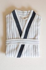 birlik1952 peştemal bornoz pamuklu kimono robe bathrobe whosale turkey textile pesthemal çizgili italy striped black siyah