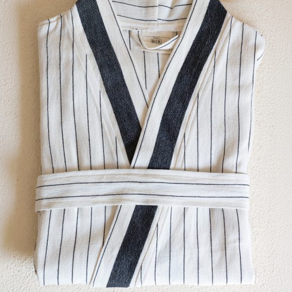 birlik1952 peştemal bornoz pamuklu kimono robe bathrobe whosale turkey textile pesthemal çizgili italy striped black siyah