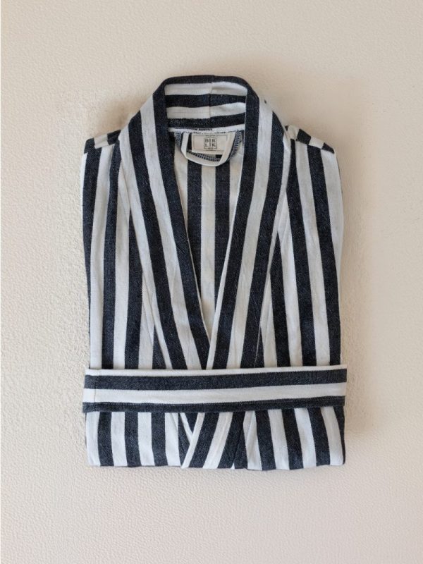 birlik1952 peştemal bornoz pamuklu kimono robe bathrobe whosale turkey textile pesthemal çizgili striped black siyah