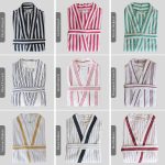 birlik1952 peştemal bornoz bath beach pamuklu kimono robe whosale turkey textile pesthemal italy italyan çizgili striped brown taba