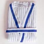 birlik1952 peştemal bornoz pamuklu kimono robe bathrobe whosale turkey textile pesthemal çizgili striped blue mavi