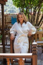 birlik1952 şile rize buldan kızılcabölük bezi bornoz robe bathrobe kimono otantik nature fabric ham naturel