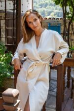 birlik1952 şile rize buldan kızılcabölük bezi bornoz robe bathrobe kimono otantik nature fabric ham naturel