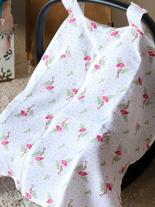 birlik1952 puset örtüsü baby child seat cover car muslin müslin gauze whosale ana kucağı örtüsü flamingo
