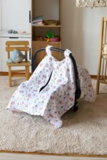 birlik1952 puset örtüsü baby child seat cover car muslin müslin gauze whosale ana kucağı örtüsü unicorn