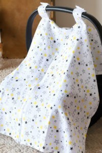 birlik1952 puset örtüsü baby child seat cover car muslin müslin gauze whosale ana kucağı örtüsü yıldız sarı yellow stars