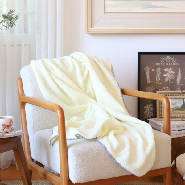 birlik1952 wellsoft tv battaniyesi swaddle blanket whosale krem cream