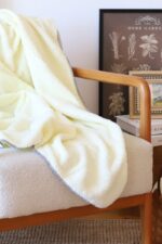 birlik1952 wellsoft tv battaniyesi swaddle blanket whosale krem cream