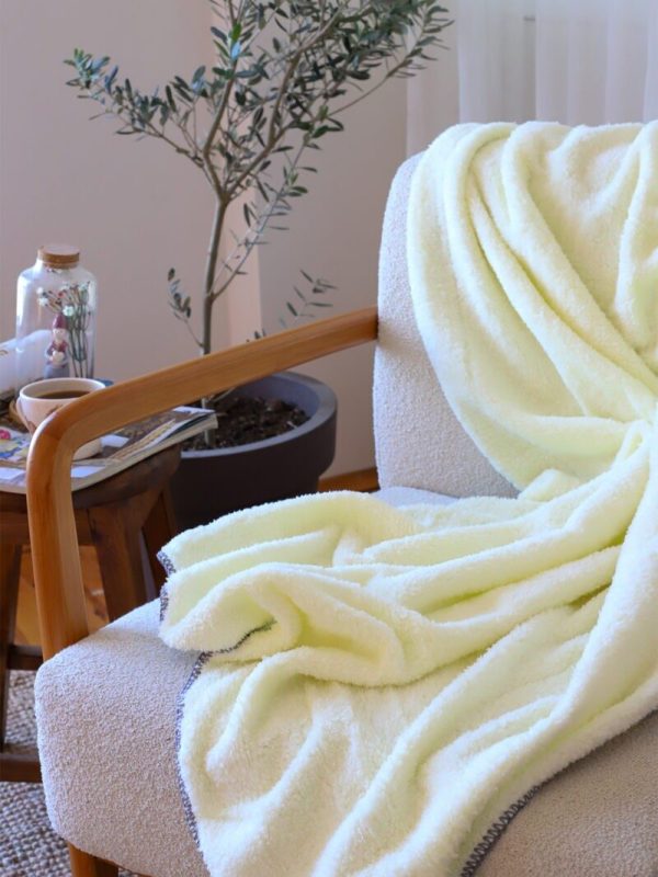 birlik1952 wellsoft tv battaniyesi swaddle blanket whosale krem cream