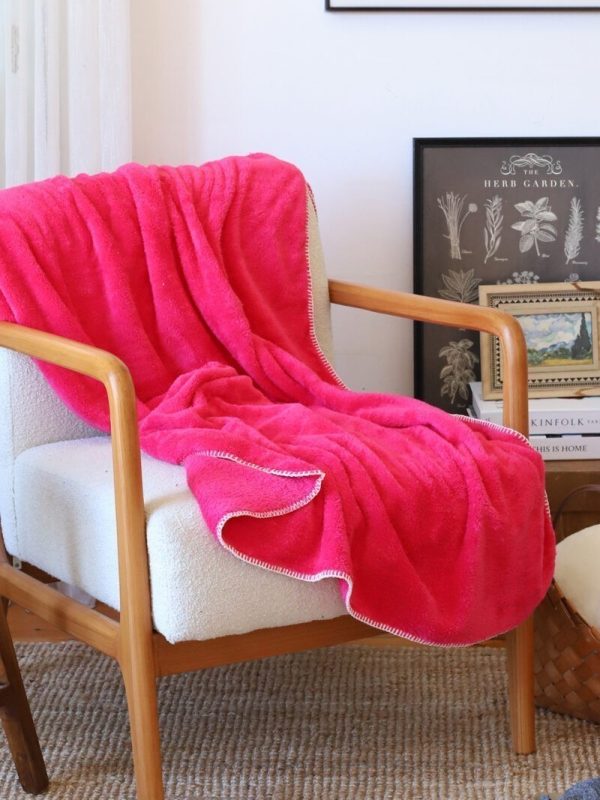 birlik1952 wellsoft tv battaniyesi swaddle blanket whosale fuşya