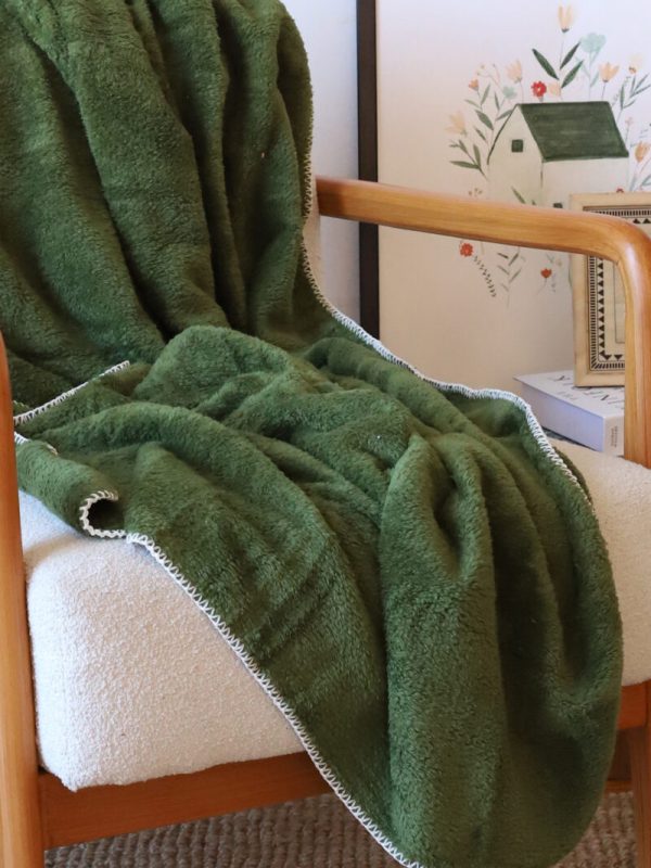 birlik1952 wellsoft tv battaniyesi swaddle blanket whosale royal yeşil green