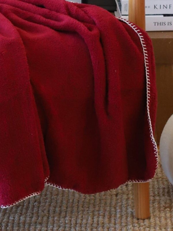 birlik1952 wellsoft tv battaniyesi swaddle blanket whosale bordo