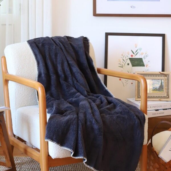 birlik1952 wellsoft tv battaniyesi swaddle blanket whosale siyah black