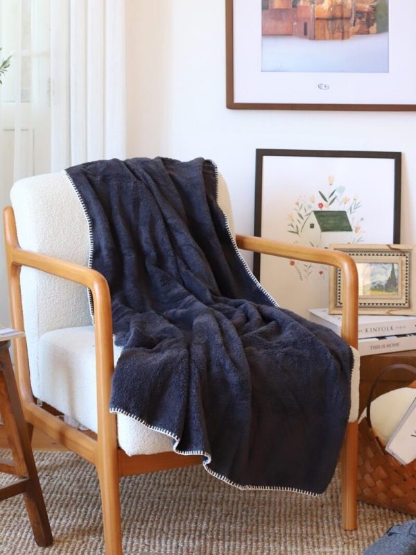 birlik1952 wellsoft tv battaniyesi swaddle blanket whosale siyah black