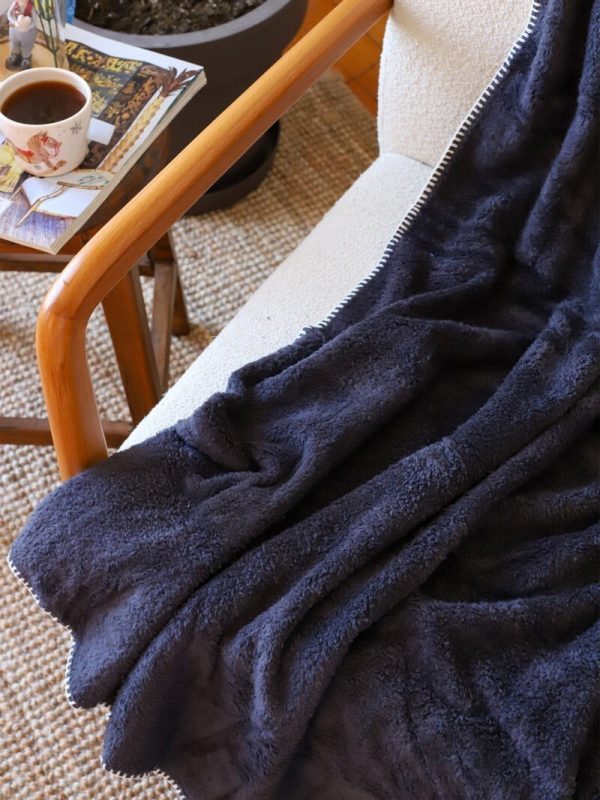 birlik1952 wellsoft tv battaniyesi swaddle blanket whosale siyah black