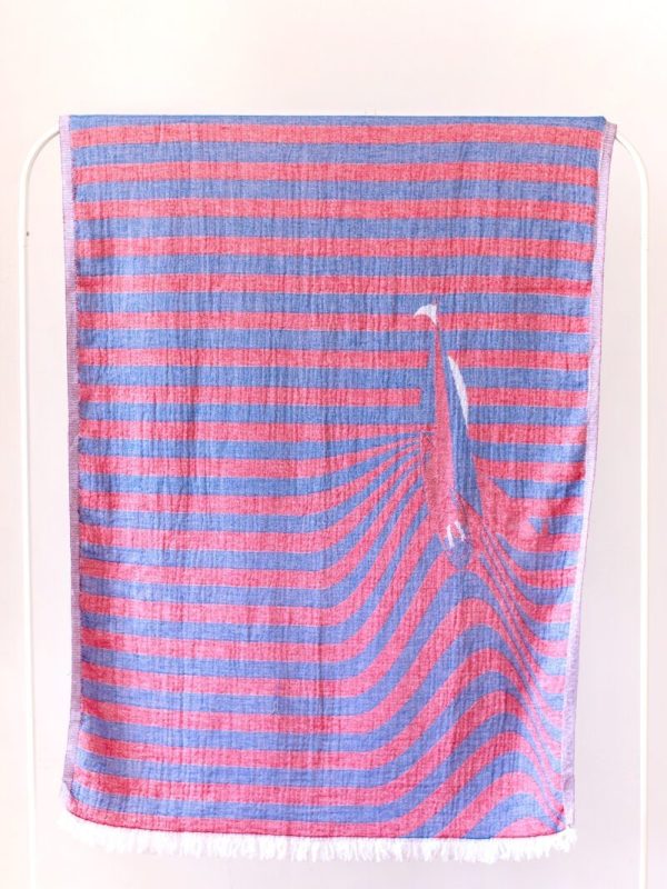 birlik1952 beach towel sahil peştemal pestemal peshtemal bath towel muslin müslin etamin scarf cotton whosale dalga kıran tekne waves