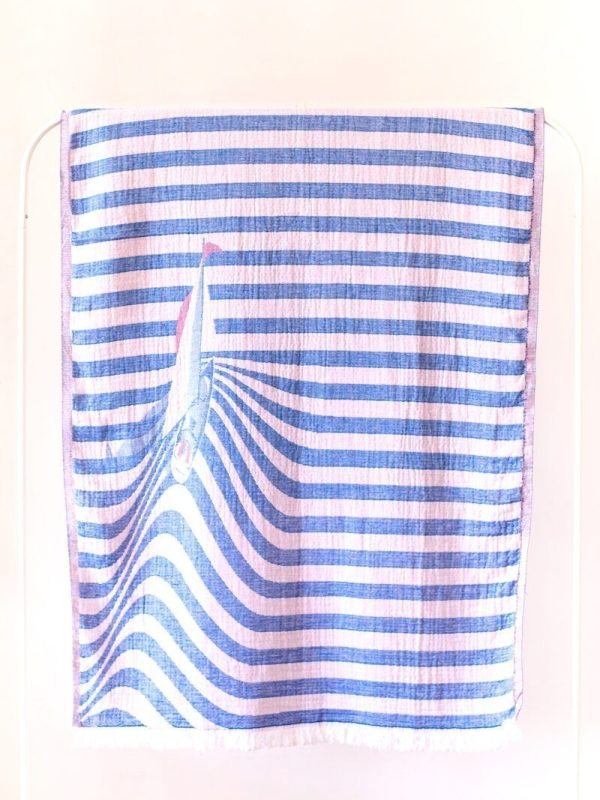 birlik1952 beach towel sahil peştemal pestemal peshtemal bath towel muslin müslin etamin scarf cotton whosale dalga kıran tekne waves