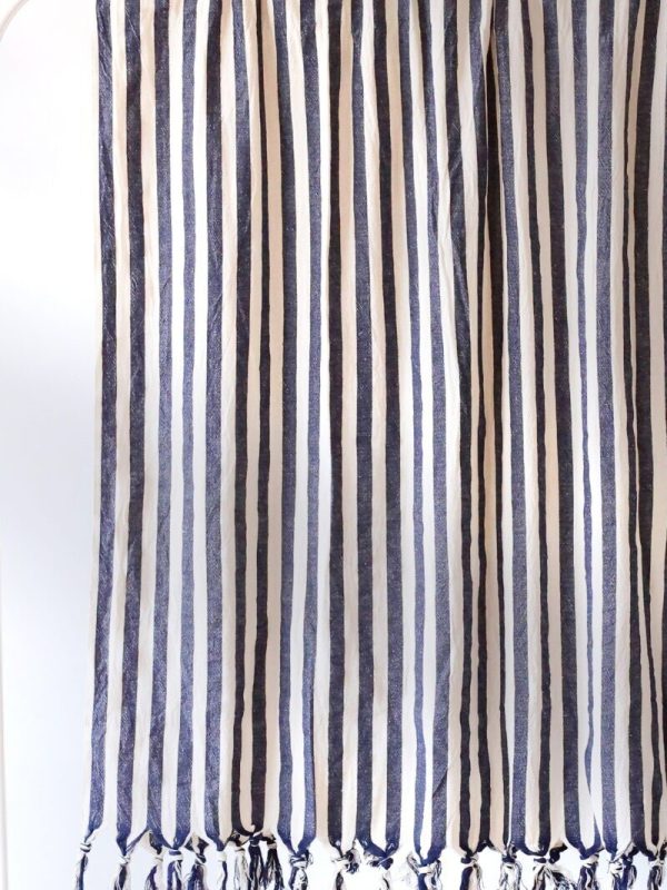 birlik1952 black loom kara tezgah el tezgahı peştemal hand made buldan kızılcabölük beach towel pesthemal çizgili striped dark blue lacivert