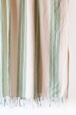 birlik1952 french 9 nine striped çizgili kara tezgah black loom peştemal beach towel buldan geleneksel pesthemal green yeşil