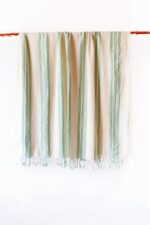 birlik1952 french 9 nine striped çizgili kara tezgah black loom peştemal beach towel buldan geleneksel pesthemal green yeşil