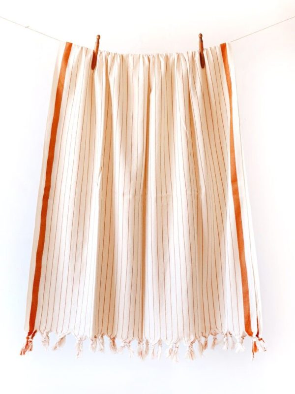 birlik1952 italy striped çizgili kara tezgah black loom peştemal beach towel buldan geleneksel pesthemal taba kahve brown