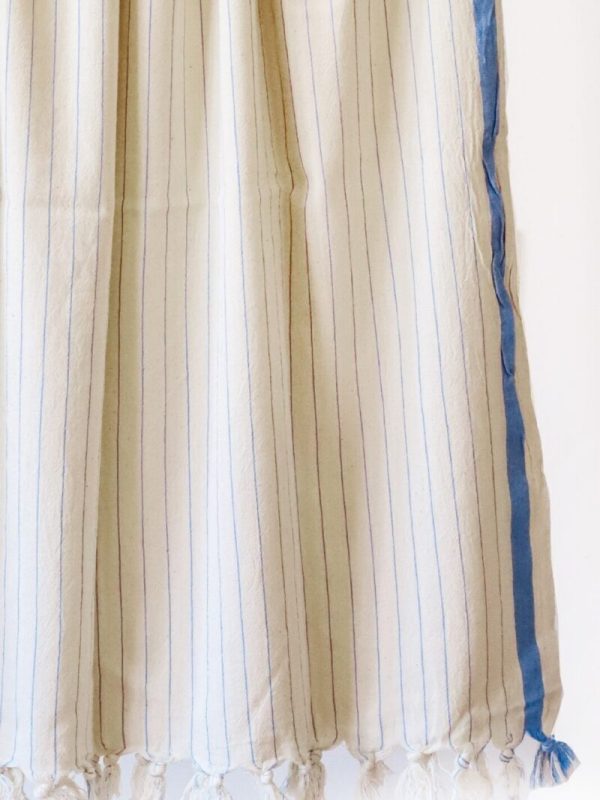 birlik1952 italy striped çizgili kara tezgah black loom peştemal beach towel buldan geleneksel pesthemal mavi blue