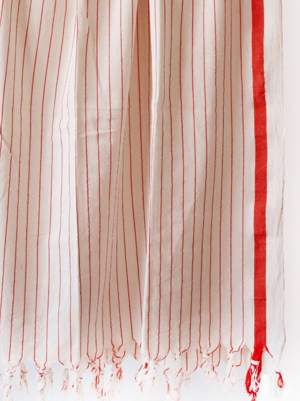 birlik1952 italy striped çizgili kara tezgah black loom peştemal beach towel buldan geleneksel pesthemal kirmizi red