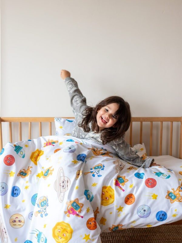 birlik1952 miniyo gezegenler nevresim takımı baskılı lisanslı baby child bed linen set sheet space