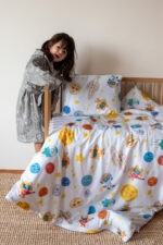 birlik1952 miniyo gezegenler nevresim takımı baskılı lisanslı baby child bed linen set sheet space