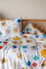 birlik1952 miniyo gezegenler nevresim takımı baskılı lisanslı baby child bed linen set sheet space