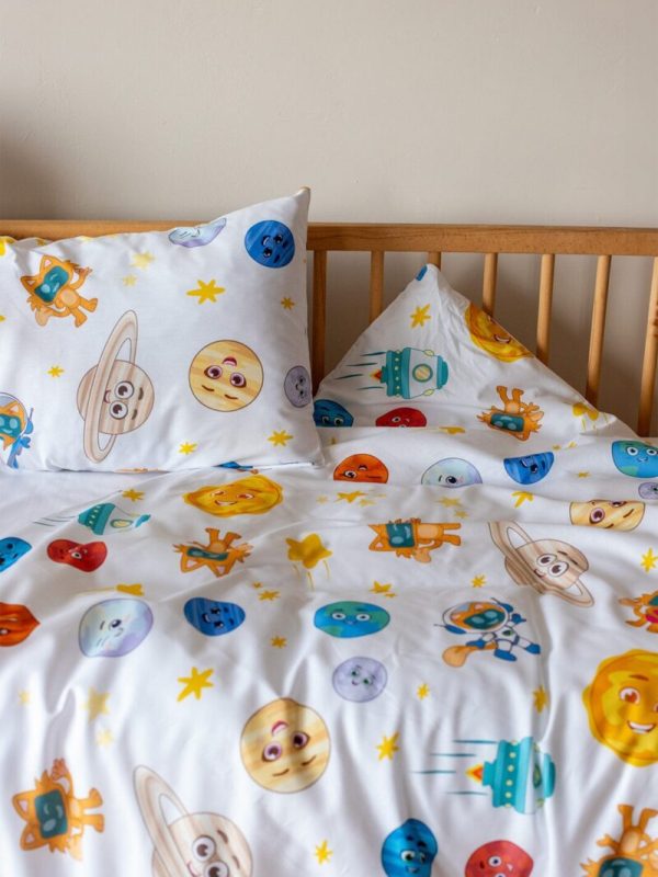 birlik1952 miniyo gezegenler nevresim takımı baskılı lisanslı baby child bed linen set sheet space