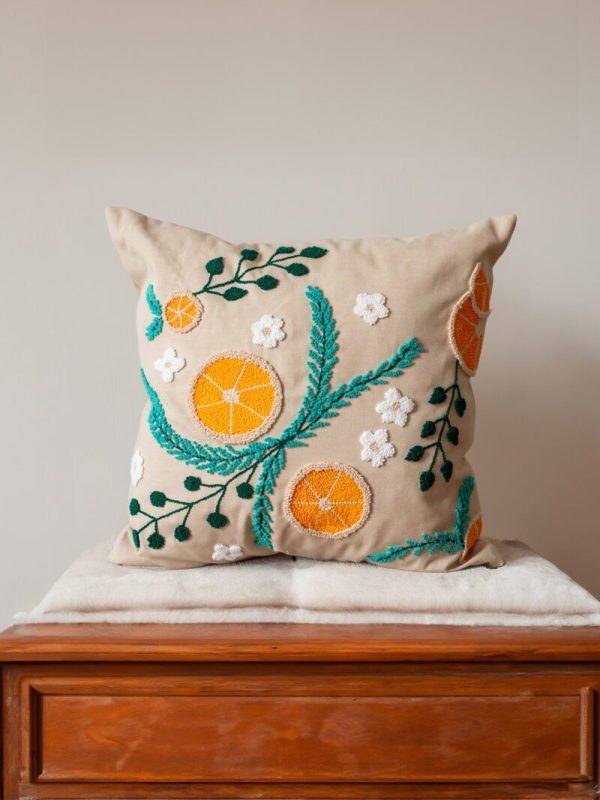 birlik1952 punch panç kırlent yastık kılıfı pillow case personalized embroiedryart nakış el işi hand made chirstmas orange