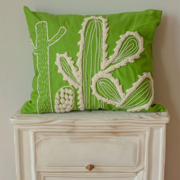 birlik1952 punch panç kırlent yastık kılıfı pillow case personalized embroiedryart nakış el işi hand made kaktüs cactus