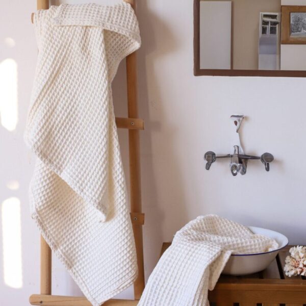 birlik1952 cotton greek waffle bath hand towel petek banyo havlusu set bathroom hand body towels whosale white beyaz