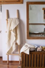 birlik1952 cotton greek waffle bath hand towel petek banyo havlusu set bathroom hand body towels whosale cream ekru ecru