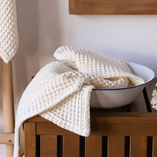 birlik1952 cotton greek waffle bath hand towel petek banyo havlusu set bathroom hand body towels whosale cream ekru ecru