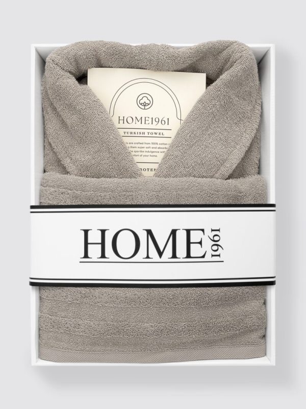 birlik1952 home1961 bukle banyo bornoz bathrobe robe bath turkish cotton hand towel set gift box hediye kutulu bornoz seti pamuklu el havlusu bej beige kahve brown