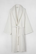 birlik1952 home1961 elmas petek pike banyo bornoz bathrobe robe bath turkish cotton hand towel set gift box hediye kutulu bornoz seti pamuklu el havlusu krem cream