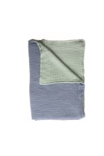 birlik1952 8 kat layer gauze müslin crinkle double side çift taraflı cotton bedspread swaddle quilt bedroom indigo adaçayı blue sage green