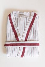 birlik1952 peştemal bornoz pamuklu kimono robe bathrobe whosale turkey textile pesthemal italy çizgili striped bordo şarap wine