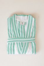 birlik1952 beach wear robe black loom handmade nine striped kimono benetton yesil green-