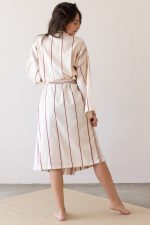birlik1952 peştemal bornoz pamuklu kimono robe bathrobe whosale turkey textile pesthemal sultan çizgili striped bordo şarap wine