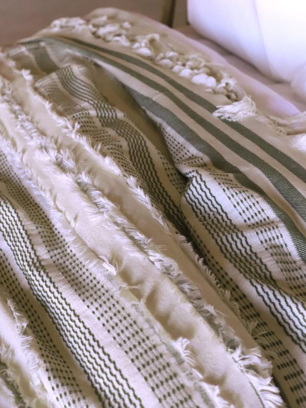 birlik1952 yatak örtüsü koltuk örtü sofa cover pamuk cotton bedspread etnik boho el kesimli hand made green sage yeşil