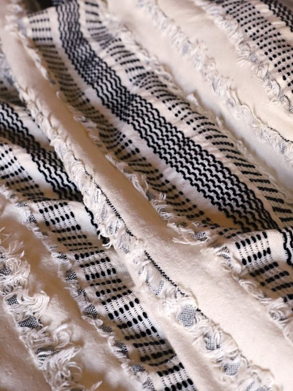 birlik1952 yatak örtüsü koltuk örtü sofa cover pamuk cotton bedspread etnik boho el kesimli hand made siyah black