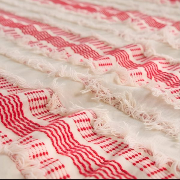 birlik1952 yatak örtüsü koltuk örtü sofa cover pamuk cotton bedspread etnik boho el kesimli hand made red kırmızı