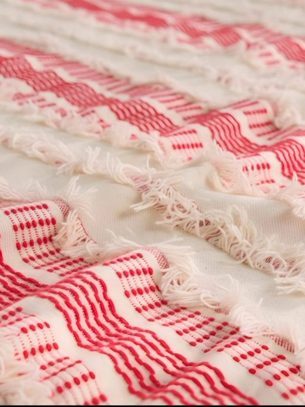 birlik1952 yatak örtüsü koltuk örtü sofa cover pamuk cotton bedspread etnik boho el kesimli hand made red kırmızı