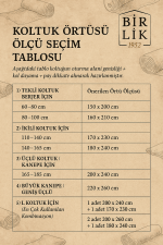 birlik1952 koltuk örtüsü ölçü tablosu