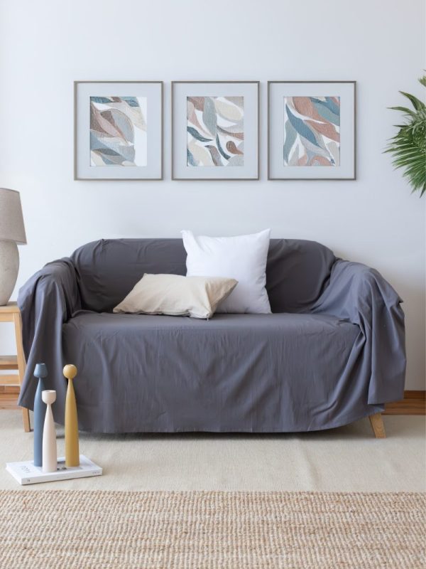 birlik1952 vivamaison stonewashed kumaş taş yıkama efekti eskitme boho bohem pamuk kumaş koltuk örtüsü favric sofa cover linen cotton anrasit grey gri