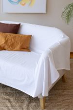 birlik1952 vivamaison stonewashed kumaş taş yıkama efekti eskitme boho bohem pamuk kumaş koltuk örtüsü favric sofa cover linen cotton beyaz white